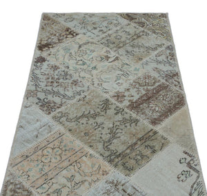 Apex Patchwork Carpet Beige 24693 80 x 150 cm