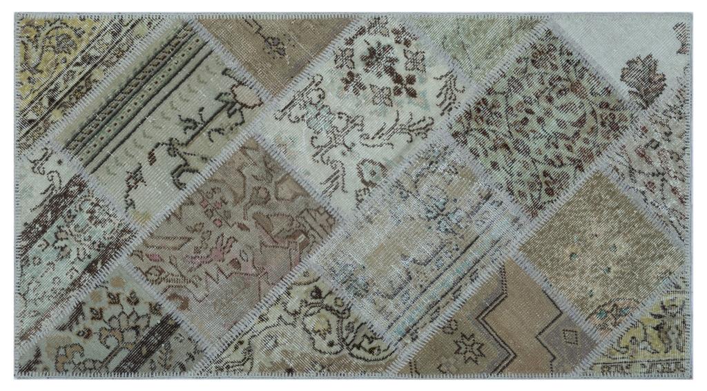 Apex Patchwork Carpet Beige 25999 80 x 150 cm