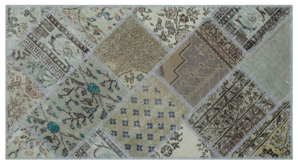 Apex patchwork carpet beige 26001 80 x 150 cm