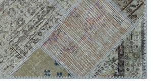 Apex patchwork carpet beige 26026 80 x 150 cm