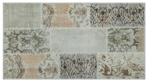 Apex patchwork carpet beige 26061 80 x 150 cm