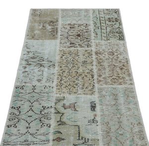 Apex patchwork carpet beige 26121 80 x 150 cm