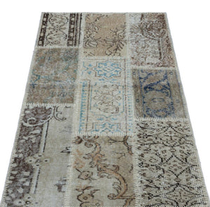 Apex patchwork carpet beige 26143 80 x 150 cm