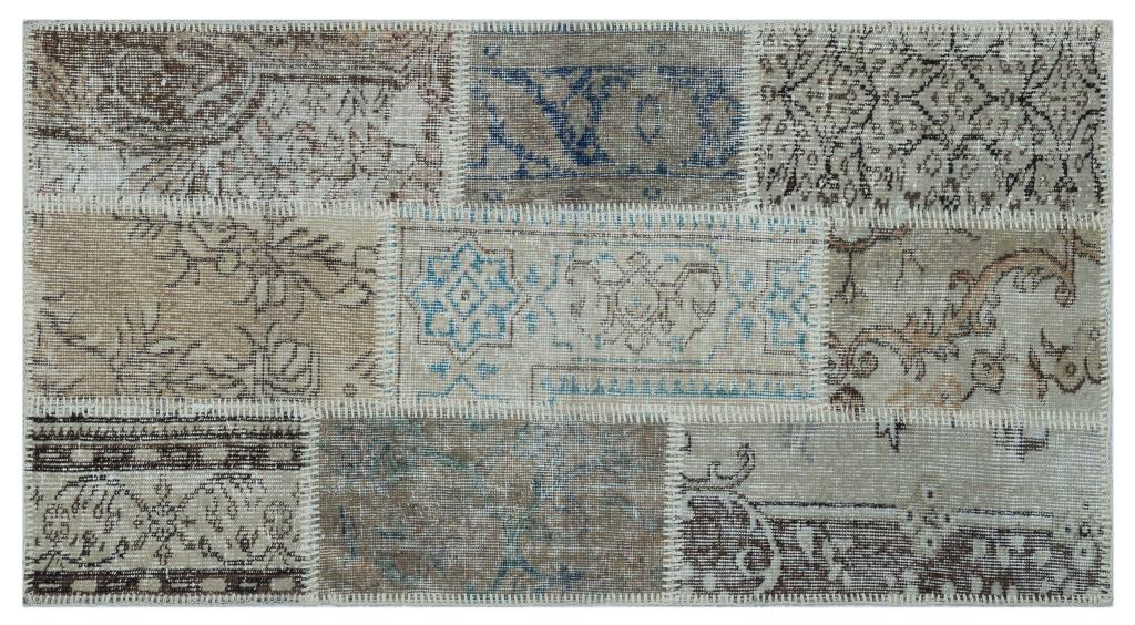 Apex patchwork carpet beige 26143 80 x 150 cm