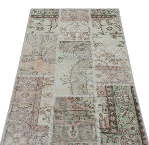Apex patchwork carpet beige 26175 80 x 150 cm