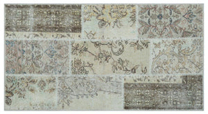Apex patchwork carpet beige 26238 80 x 150 cm