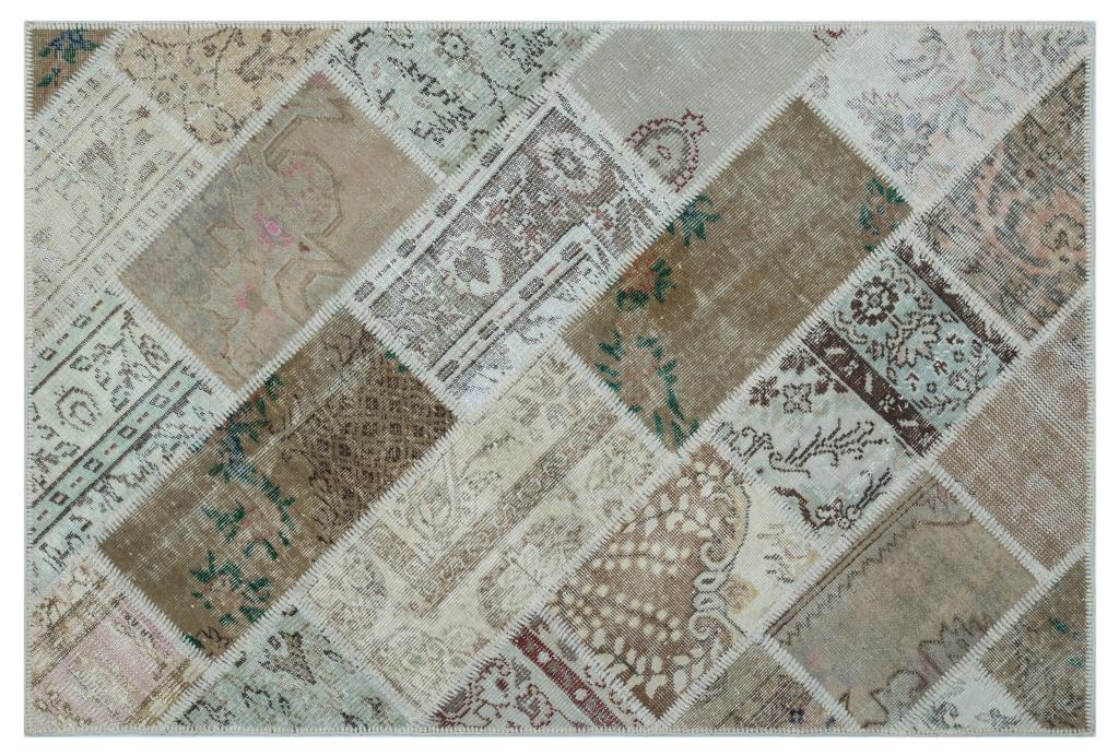 Apex patchwork carpet beige 26570 120 x 180 cm