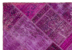 Apex Patchwork Carpet Fuchsia 20688 124 x 178 cm