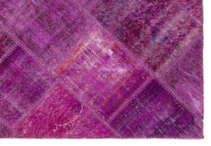 Apex Patchwork Carpet Fuchsia 20688 124 x 178 cm