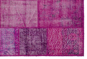 Apex Patchwork Carpet Fuchsia 22201 120 x 180 cm
