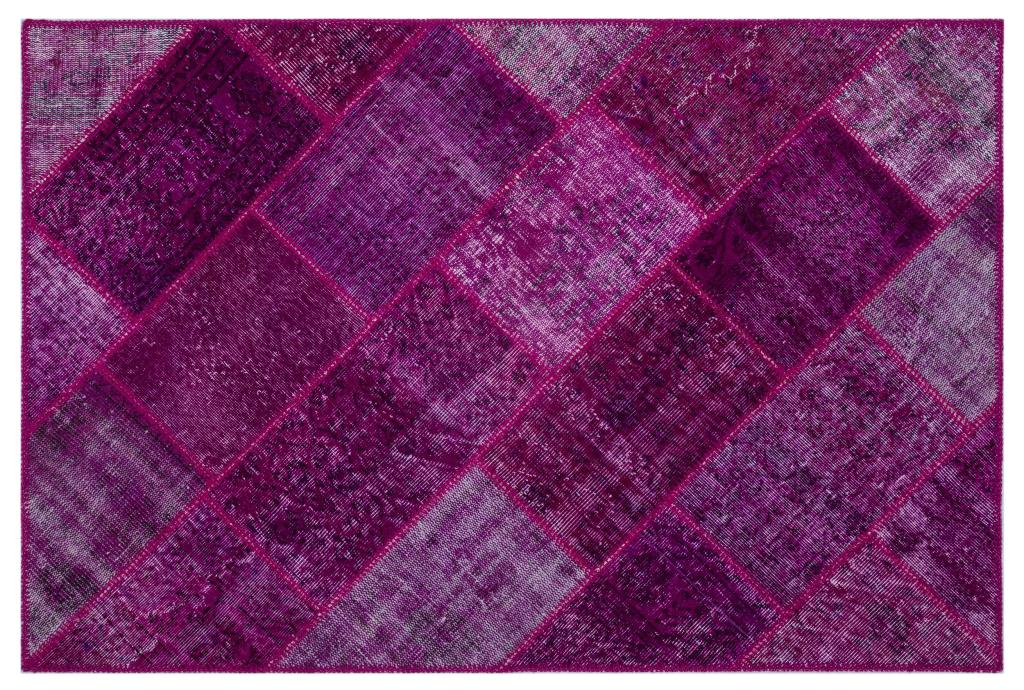 Apex Patchwork Carpet Fuchsia 26249 120 x 180 cm