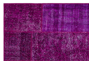 Apex Patchwork Carpet Fuchsia 26544 120 x 180 cm
