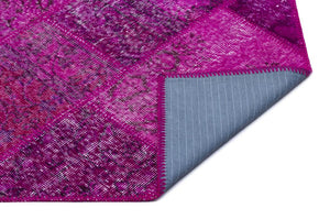 Apex Patchwork Carpet Fuchsia 26630 120 x 180 cm