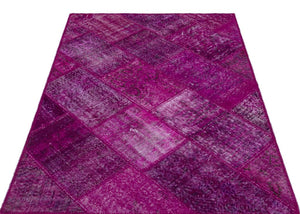 Apex Patchwork Carpet Fuchsia 26644 120 x 180 cm