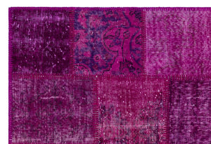 Apex Patchwork Carpet Fuchsia 26677 120 x 180 cm