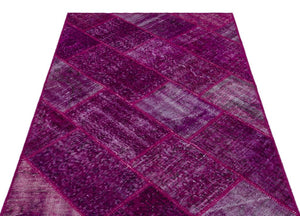 Apex Patchwork Carpet Fuchsia 26683 120 x 180 cm