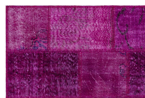 Apex patchwork carpet fuchsia 26710 120 x 180 cm