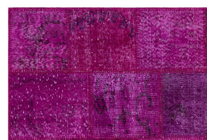 Apex Patchwork Carpet Fuchsia 26826 120 x 180 cm