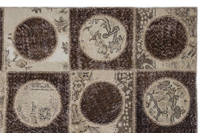Apex patchwork carpet brown 2092 160 x 230 cm
