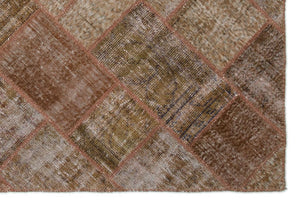 Apex patchwork carpet brown 21006 157 x 232 cm