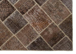 Apex Patchwork Carpet Brown 21011 160 x 228 cm