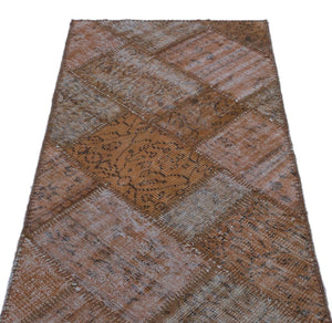 Apex patchwork carpet brown 21332 80 x 153 cm