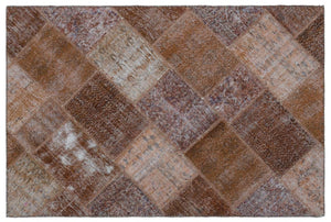Apex Patchwork Halı Kahve 22240 120 x 180 cm