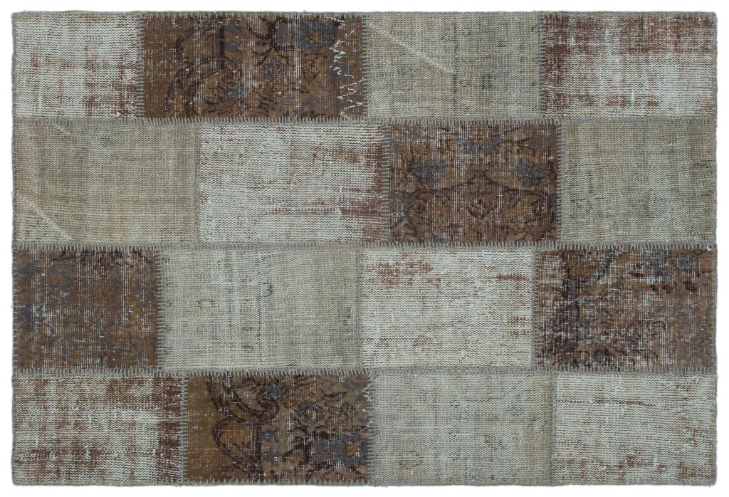 Apex Patchwork Carpet Brown 22317 120 x 180 cm