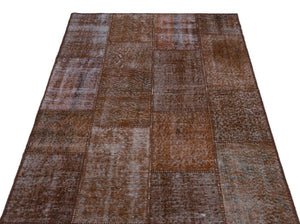 Apex Patchwork Carpet Brown 22377 120 x 180 cm