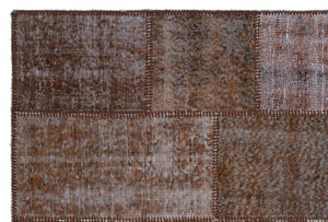 Apex Patchwork Carpet Brown 22377 120 x 180 cm