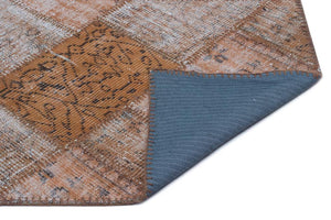 Apex Patchwork Carpet Brown 24717 80 x 150 cm