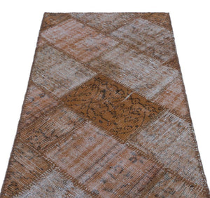 Apex Patchwork Carpet Brown 24717 80 x 150 cm