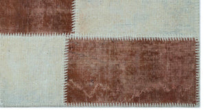 Apex Patchwork Carpet Brown 24736 80 x 150 cm