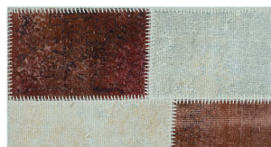 Apex Patchwork Carpet Brown 24736 80 x 150 cm