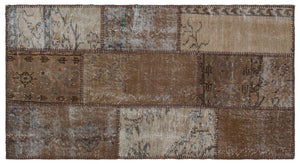 Apex Patchwork Halı Kahve 25048 80 x 150 cm