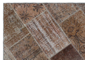 Apex Patchwork Carpet Brown 25106 120 x 180 cm