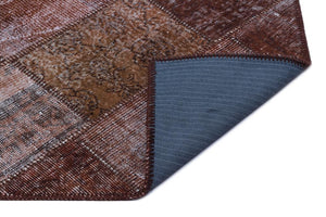 Apex patchwork carpet brown 26011 80 x 150 cm