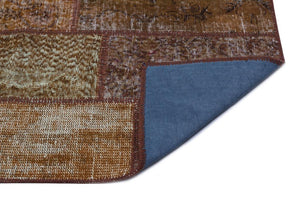 Apex patchwork carpet brown 26108 80 x 150 cm