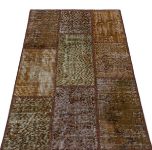 Apex patchwork carpet brown 26108 80 x 150 cm