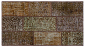 Apex patchwork carpet brown 26108 80 x 150 cm