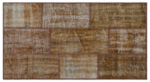 Apex patchwork carpet brown 26139 80 x 150 cm