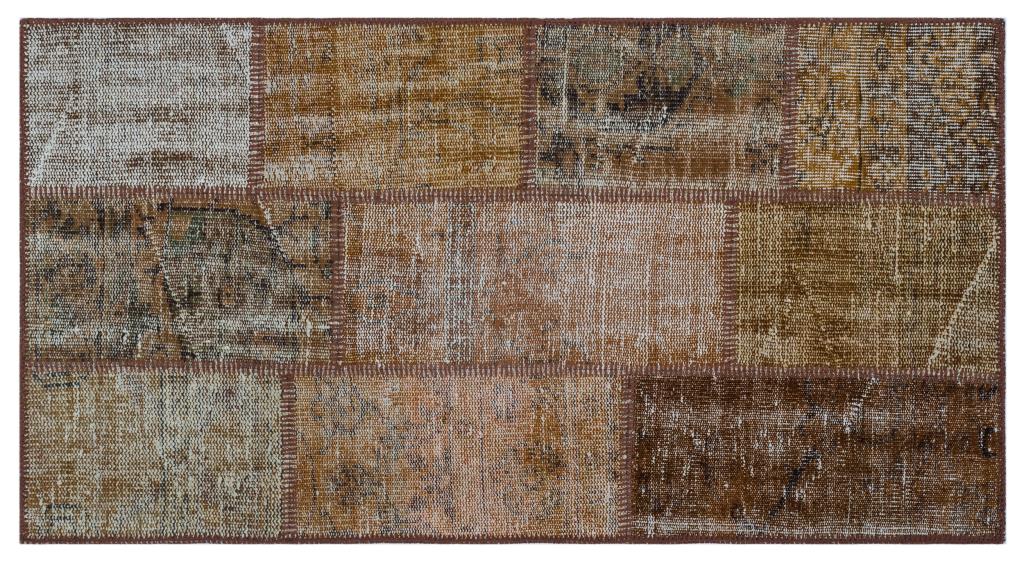 Apex patchwork carpet brown 26149 80 x 150 cm