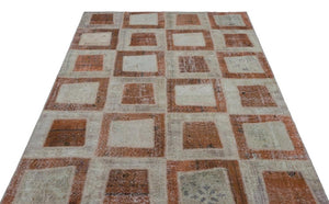 Apex Patchwork Halı Kahve 26409 160 x 240 cm