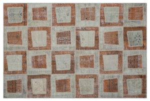 Apex Patchwork Halı Kahve 26409 160 x 240 cm