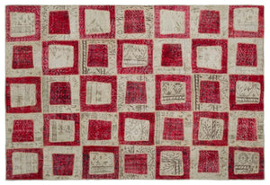 Apex Patchwork Halı Kırmızı 21041 190 x 280 cm