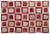 Apex Patchwork Carpet Red 21041 190 x 280 cm