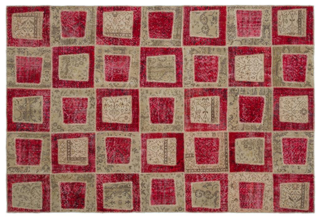 Apex Patchwork Halı Kırmızı 21045 192 x 282 cm