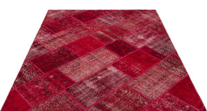 Apex Patchwork Halı Kırmızı 21191 161 x 233 cm