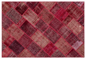 Apex Patchwork Carpet Red 21993 160 x 230 cm