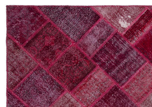 Apex Patchwork Carpet Red 22002 160 x 230 cm